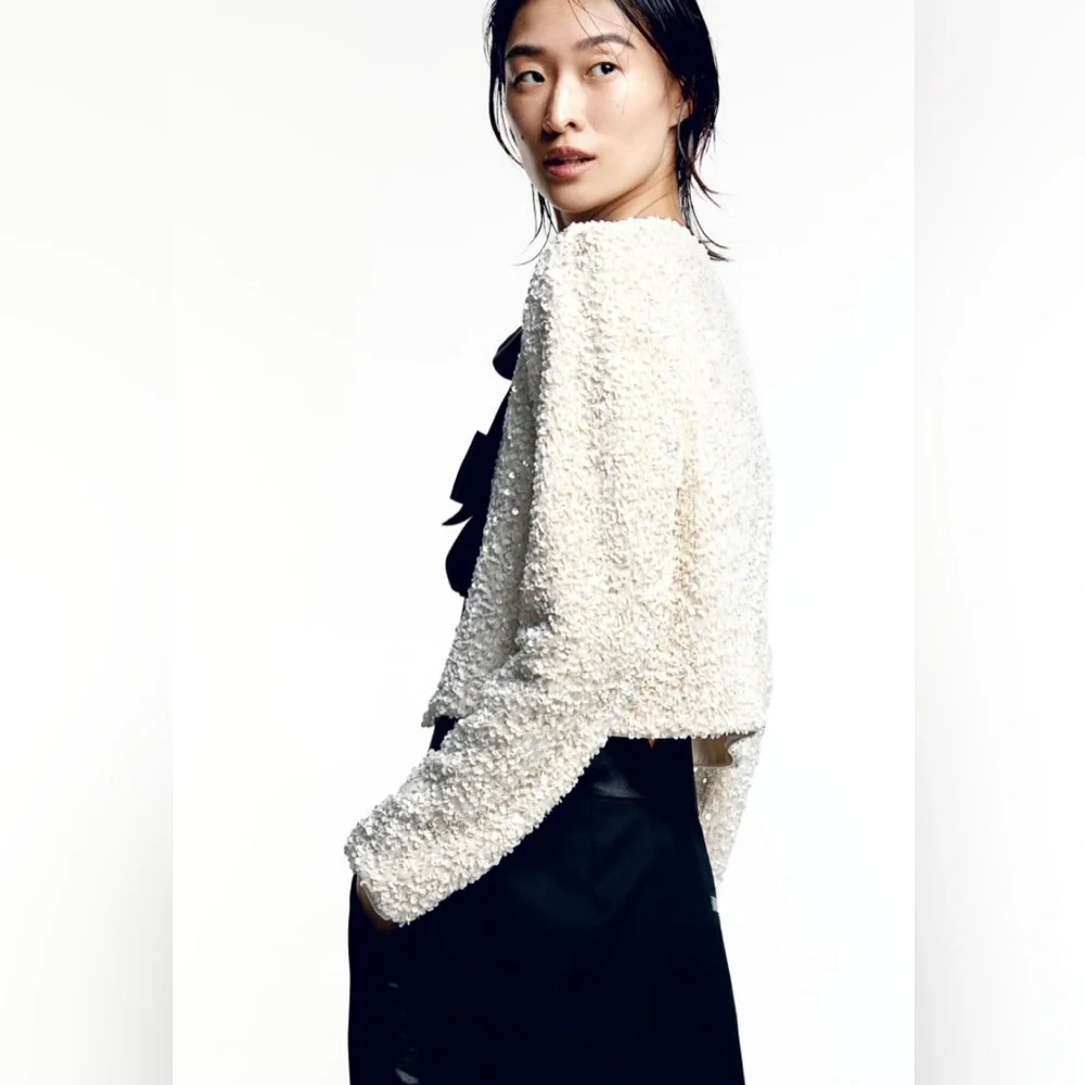 H&M SEQUIN JACKET - Picture 3 of 6